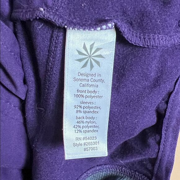 Athleta Women’s Size XS Purple & Gray Activewear Utility Multi-Pocket Jacket - Picture 3 of 5